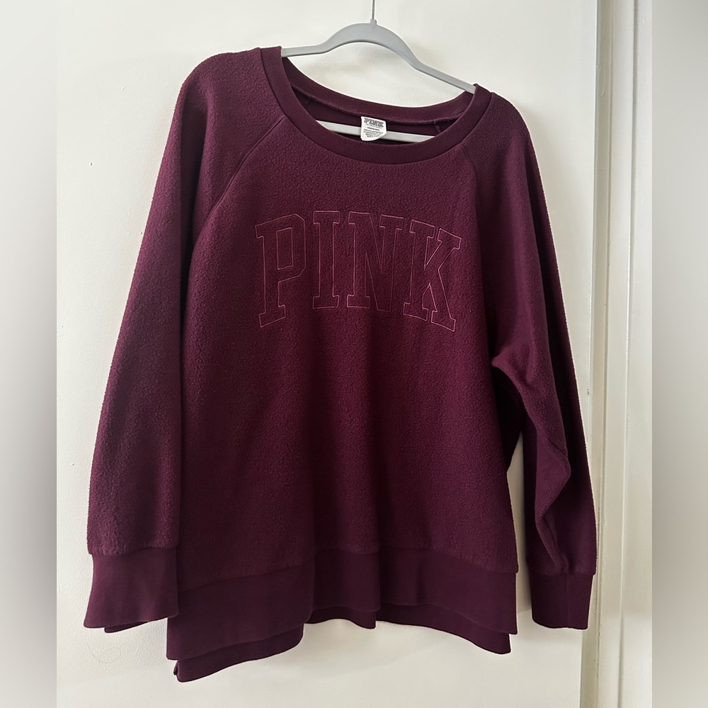 PINK Maroon Sweatshirt